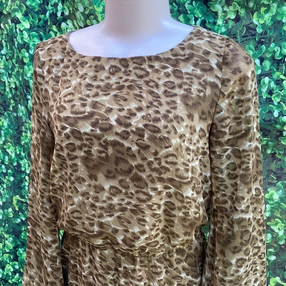 Walter Baker W118 Womens Brown Cheetah Animal Print Eva Dress Size Extra… - Picture 3 of 8